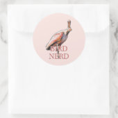 Roseate Spoonbill Bird Nerd Ronde Sticker (Tas)