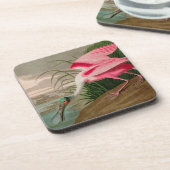 Roseate Spoonbill Birds of America Audubon Print Bier Onderzetter (Linkerzijde)