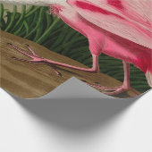 Roseate Spoonbill Birds of America Audubon Print Cadeaupapier (Hoek)