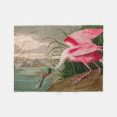 Roseate Spoonbill Birds of America Audubon Print Fleece Deken (Voorkant (Horizontaal))