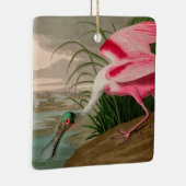 Roseate Spoonbill Birds of America Audubon Print Keramisch Ornament (Rechts)