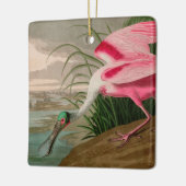 Roseate Spoonbill Birds of America Audubon Print Keramisch Ornament (Links)