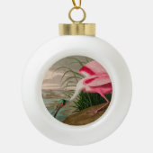 Roseate Spoonbill Birds of America Audubon Print Keramische Bal Ornament (Voorkant)