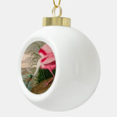 Roseate Spoonbill Birds of America Audubon Print Keramische Bal Ornament (Rechts)