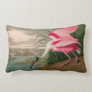 Roseate Spoonbill Birds of America Audubon Print Kussen