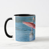 Roseate Spoonbill Black 11 oz Combo Mok (Links)