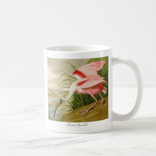 Roseate Spoonbill Coffee Mok (Rechts)