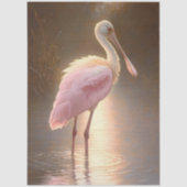 Roseate Spoonbill Decoupage Tissuepapier (Voorkant)