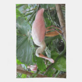 Roseate Spoonbill Exotic Bird Kitchen Theedoek (Verticaal)