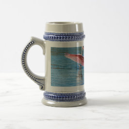 Roseate Spoonbill Grey/Blue 22 oz Stein Bierpul