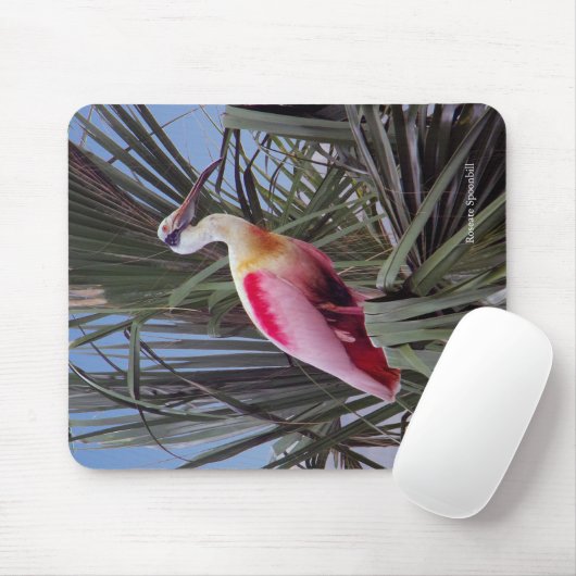 Roseate Spoonbill mousepad Muismat (Met muis)