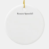 Roseate Spoonbill-ornament Keramisch Ornament (Achterkant)