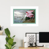 Roseate Spoonbill Poster (Thuiskantoor)