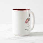 Roseate Spoonbill Two-Tone Coffee Mok (Voorkant rechts)
