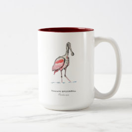 Roseate Spoonbill Two-Tone Coffee Mok