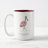 Roseate Spoonbill Two-Tone Coffee Mok (Links)