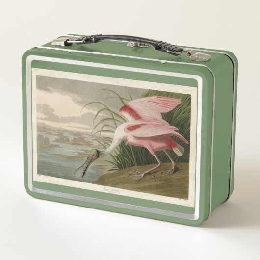 Roseate Spoonbill uit Audubon's Birds of America (Achterkant)