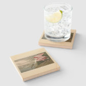 Roseate Spoonbill uit Audubon's Birds of America Stenen Onderzetter (Zijkant)