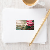 Roseate Spoonbill van John James Audubon Etiket (Insitu)
