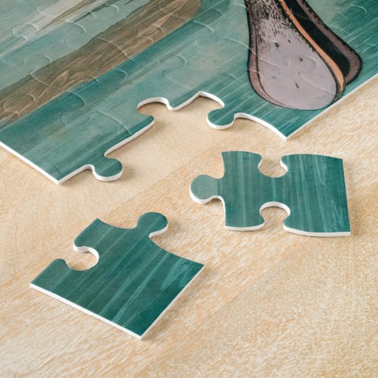 Roseate Spoonbill van John James Audubon Legpuzzel (Zijkant)