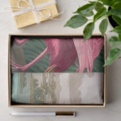 Roseate Spoonbill van John James Audubon Tissuepapier (Geschenk)