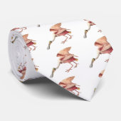 Roseate Spoonbill Wading Bird Illustration Art Stropdas (Opgerold)