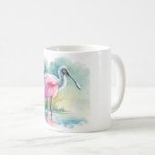 Roseate Spoonbill Watercolor REF97 - Watercolor Koffiemok (Voorkant rechts)