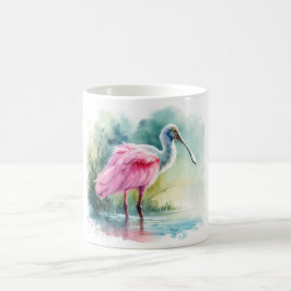 Roseate Spoonbill Watercolor REF97 - Watercolor Koffiemok