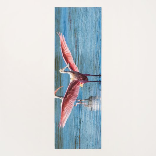 Roseate Spoonbill Yoga Mat (Achterkant)