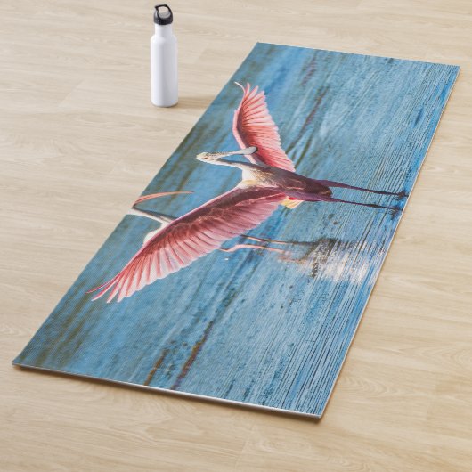 Roseate Spoonbill Yoga Mat (In situ)