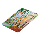 Roseau, de tropische stad Dominique Magneet (Linkerzijde)