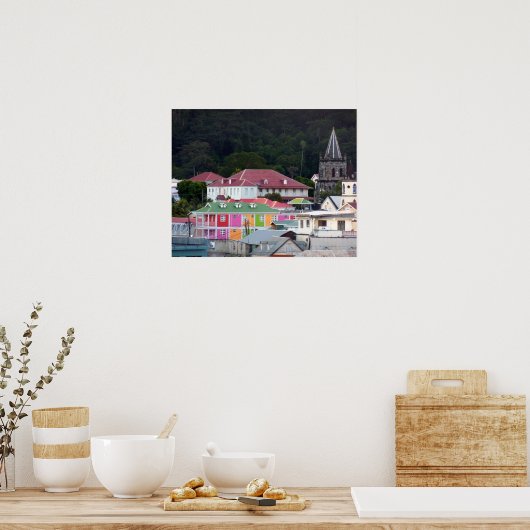 Roseau, Dominica Poster (Keuken)