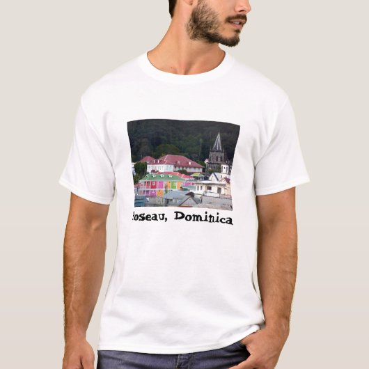 Roseau, Dominica T-shirt (Voorkant)