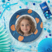 Roseberry Custom foto en naam Paper Bord (Feest)