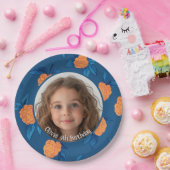 Roseberry Custom foto en naam Paper Bord (Feest)