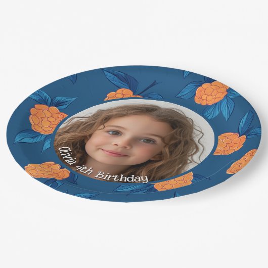 Roseberry Custom foto en naam Paper Bord (Gekanteld)