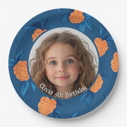 Roseberry Custom foto en naam Paper Bord (Voorkant)