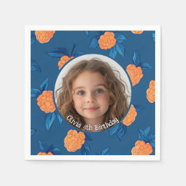 Roseberry Custom foto en naam Paper Bord Servet