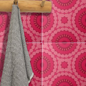 Roseberry roze Boho afbeelding etnisch geometrisch Tegeltje