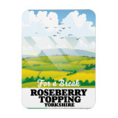 Roseberry Topping Yorkshire reisposter Magneet (Verticaal)