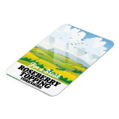 Roseberry Topping Yorkshire reisposter Magneet (Linkerzijde)