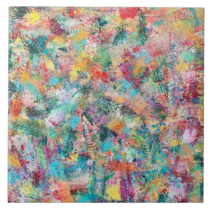 Rosebud 6 x 6 keramische tapijten tegeltje