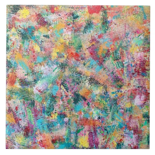 Rosebud 6 x 6 keramische tapijten tegeltje (Voorkant)