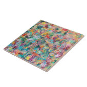 Rosebud 6 x 6 keramische tapijten tegeltje (Zijkant)