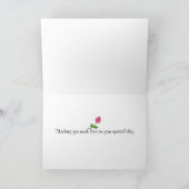 Rosebud Birthday-kaart Kaart (Binnen)