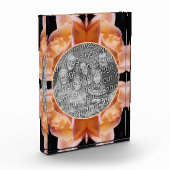 Rosebud bloem getint Voeg je eigen toe Fotoblokken (Links)