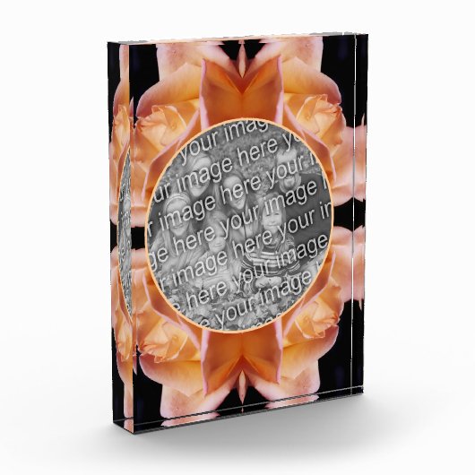 Rosebud bloem getint Voeg je eigen toe Fotoblokken (Links)