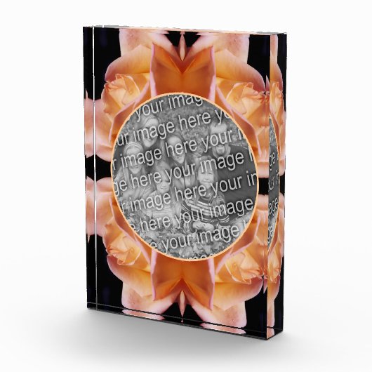 Rosebud bloem getint Voeg je eigen toe Fotoblokken (Rechts)