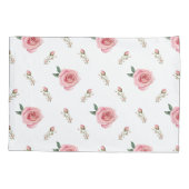 Rosebud Bloom Pillow Cases Double-Sided Floral Kussensloop (Achterkant-Links)