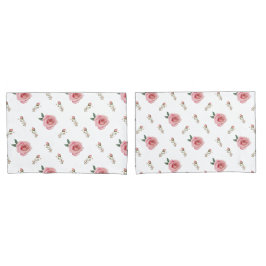 Rosebud Bloom Pillow Cases Double-Sided Floral Kussensloop